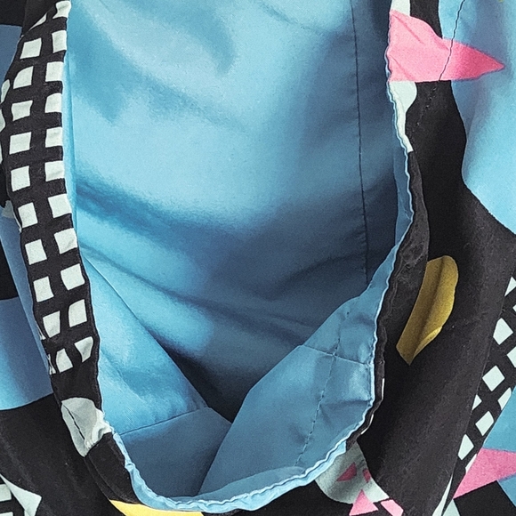 Super Massive Women's Printed Multi-colored Hooded Windbreaker Zip Front Sz S - Picture 8 of 11